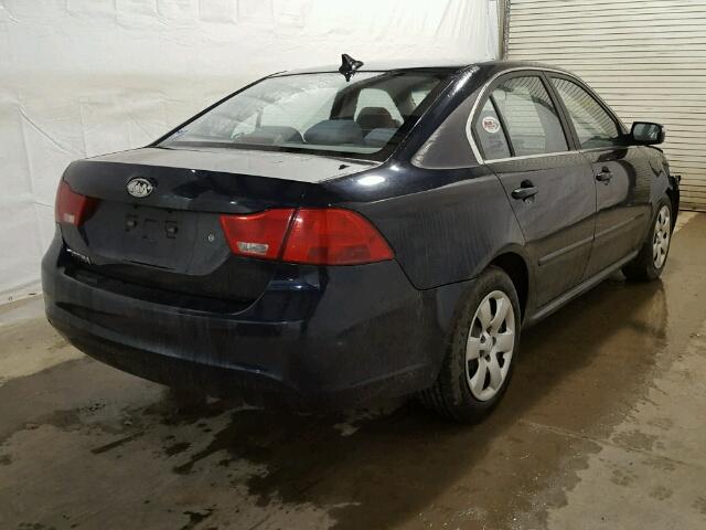 KNAGG4A81A5423869 - 2010 KIA OPTIMA LX BLUE photo 4