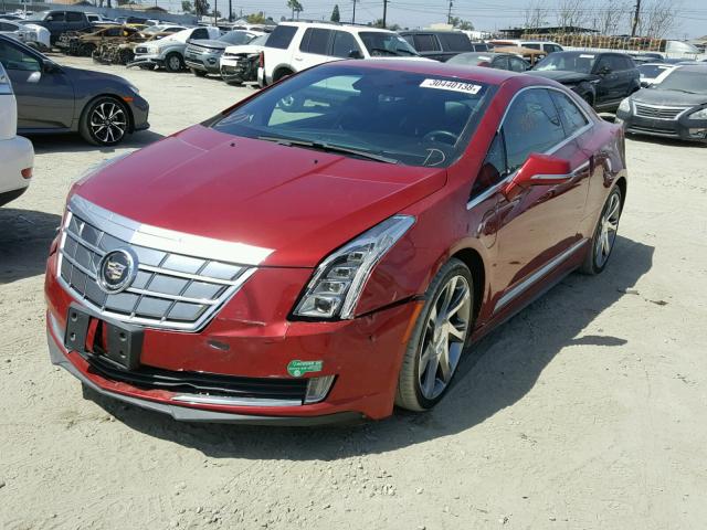 1G6RR1E48EU601559 - 2014 CADILLAC ELR LUXURY RED photo 2