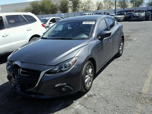 JM1BM1W71G1319015 - 2016 MAZDA 3 TOURING GRAY photo 2