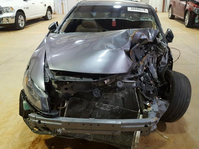 1HGCS12828A024629 - 2008 HONDA ACCORD EXL CHARCOAL photo 7