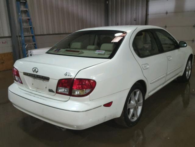 JNKDA31A73T103490 - 2003 INFINITI I35 WHITE photo 4