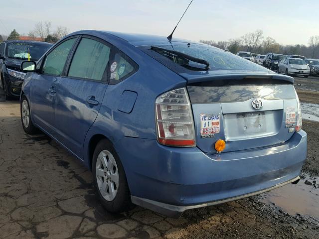 JTDKB20U077691145 - 2007 TOYOTA PRIUS BLUE photo 3