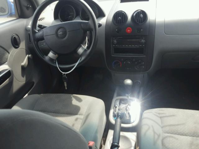 KL1TD62675B296451 - 2005 CHEVROLET AVEO BASE Yaşıl foto 9