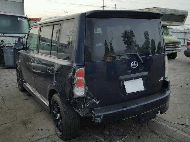 JTLKT334840157527 - 2004 TOYOTA SCION XB BLUE photo 3