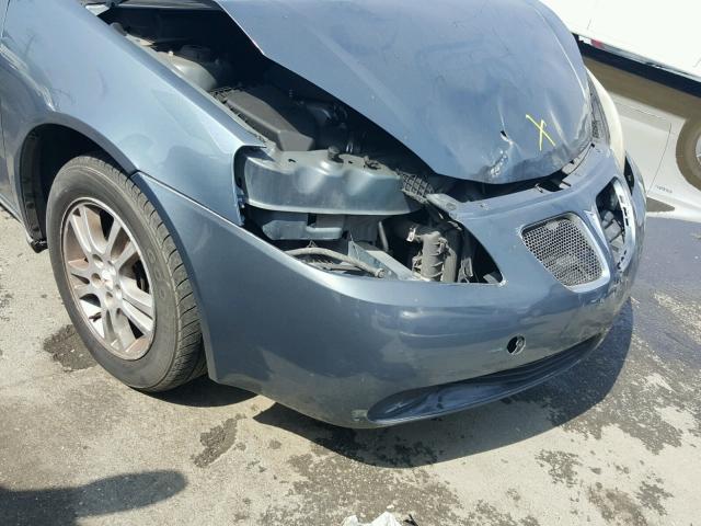 1G2ZF55B464256533 - 2006 PONTIAC G6 SE GRAY photo 9