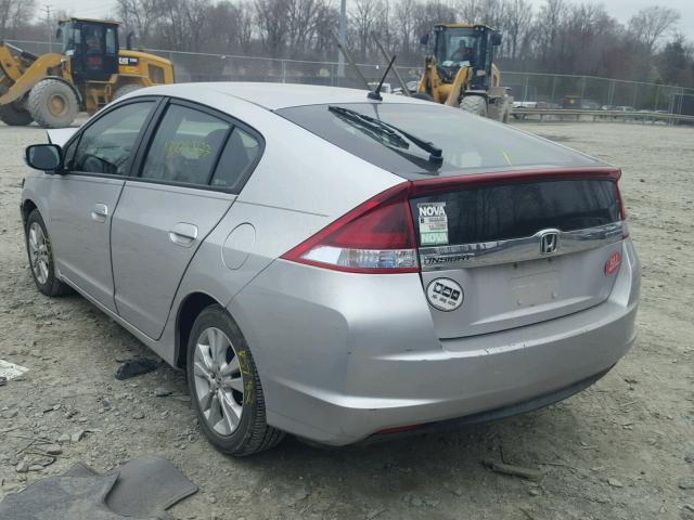 JHMZE2H73CS003360 - 2012 HONDA INSIGHT EX SILVER photo 3