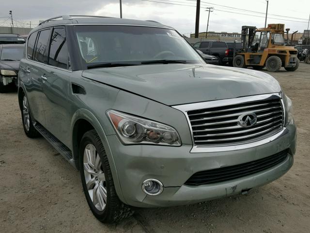 JN8AZ2NF4C9516949 - 2012 INFINITI QX56 GREEN photo 1