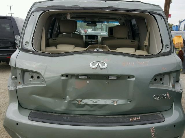 JN8AZ2NF4C9516949 - 2012 INFINITI QX56 GREEN photo 9