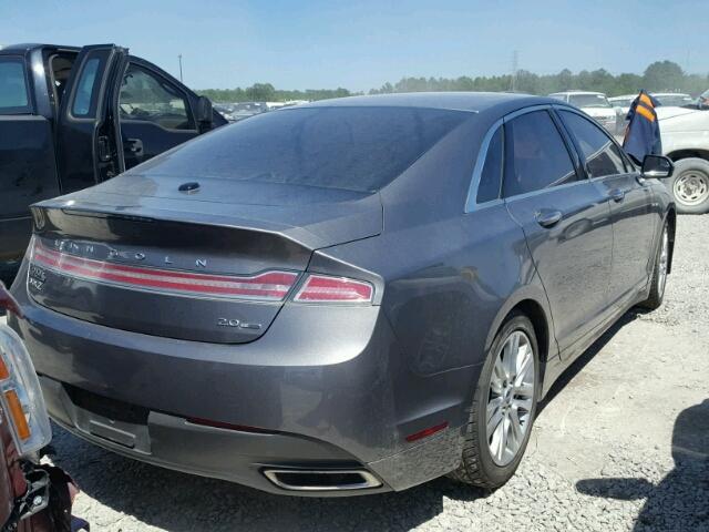 3LN6L2G92ER832668 - 2014 LINCOLN MKZ GRAY photo 4