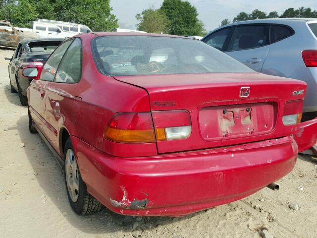 1HGEJ8140WL046116 - 1998 HONDA CIVIC EX RED photo 3