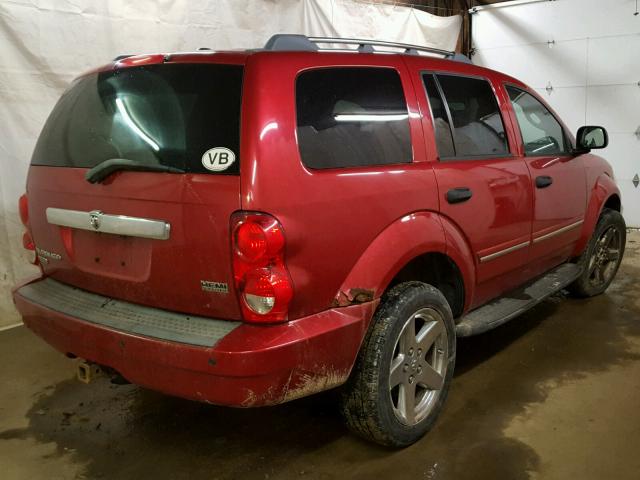 1D8HB582X7F580852 - 2007 DODGE DURANGO LI RED photo 4