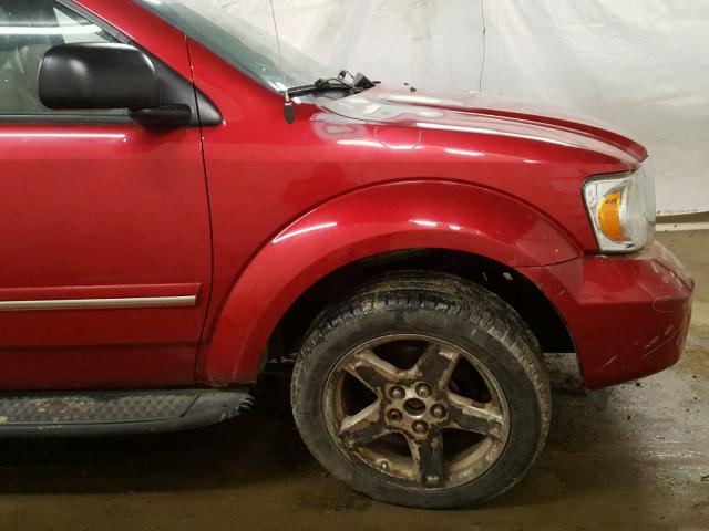 1D8HB582X7F580852 - 2007 DODGE DURANGO LI RED photo 9