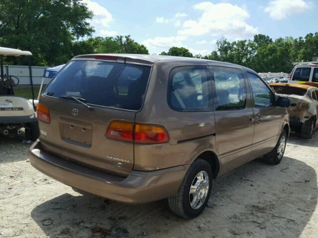 4T3ZF19C0XU125725 - 1999 TOYOTA SIENNA CE TAN photo 4