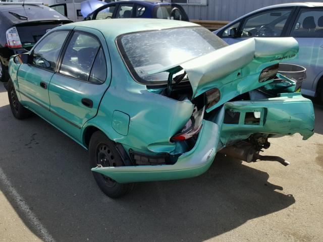 1Y1SK5362PZ019134 - 1993 GEO PRIZM BASE მწვანე ფოტო 3