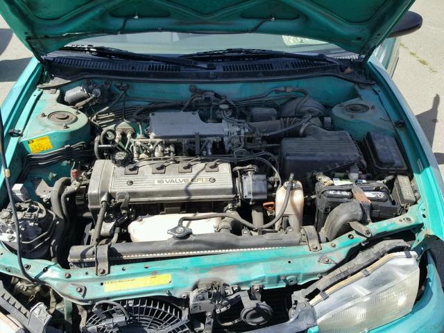 1Y1SK5362PZ019134 - 1993 GEO PRIZM BASE მწვანე ფოტო 7