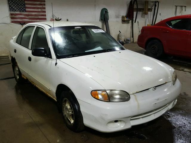 KMHVF24N1XU573199 - 1999 HYUNDAI ACCENT GL WHITE photo 1