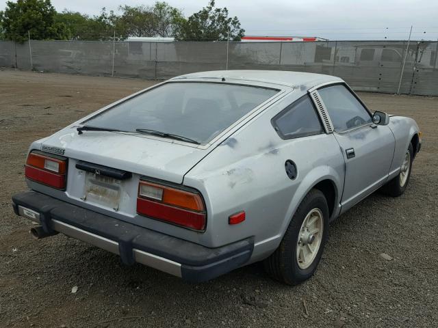 JN1HZ04S8BX263161 - 1981 DATSUN 280ZX SILVER photo 4