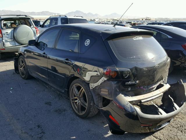 JM1BK343741108592 - 2004 MAZDA 3 HATCHBAC BLACK photo 3