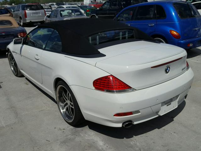 WBAEK13577CN80768 - 2007 BMW 650 I WHITE photo 3