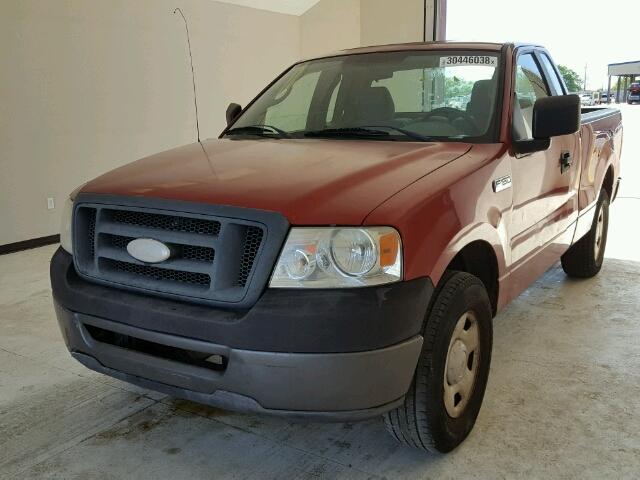 1FTRF12237KD12399 - 2007 FORD F150 RED photo 2