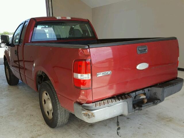 1FTRF12237KD12399 - 2007 FORD F150 RED photo 3