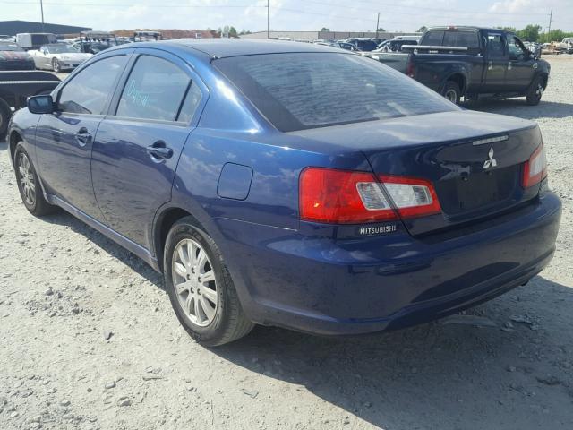 4A3AB36F39E016914 - 2009 MITSUBISHI GALANT ES BLUE photo 3