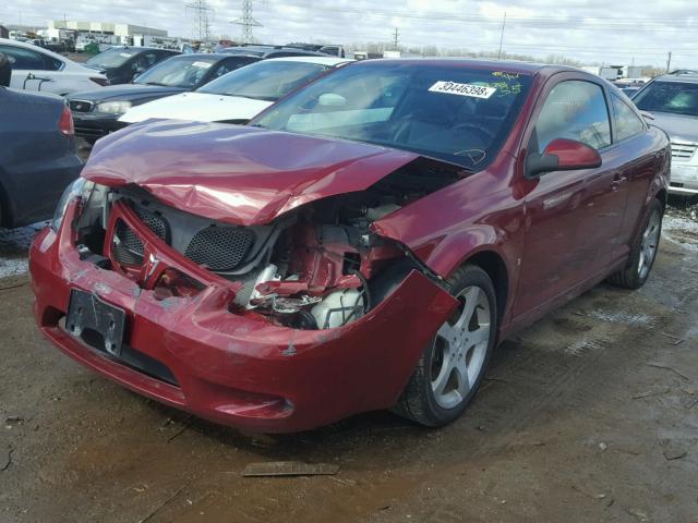 1G2AN15B577198439 - 2007 PONTIAC G5 GT BURGUNDY photo 2