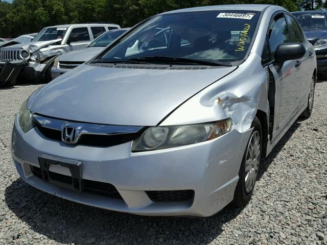 2HGFA1F28AH527577 - 2010 HONDA CIVIC DX SILVER photo 2