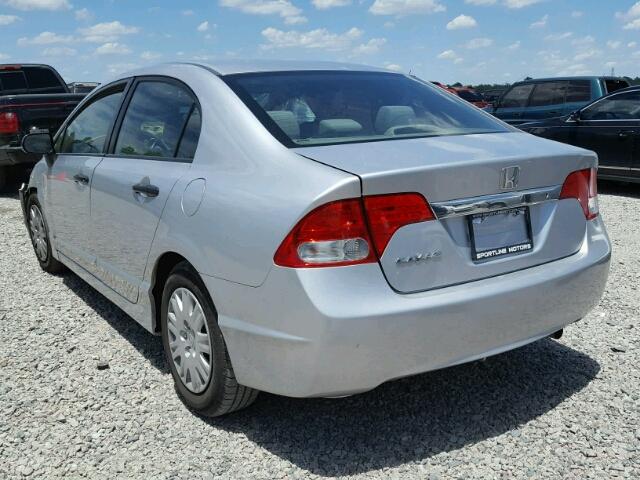 2HGFA1F28AH527577 - 2010 HONDA CIVIC DX SILVER photo 3