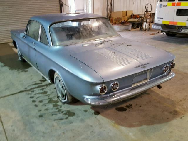 30927W134242 - 1963 CHEVROLET CORVAIR BLUE photo 3