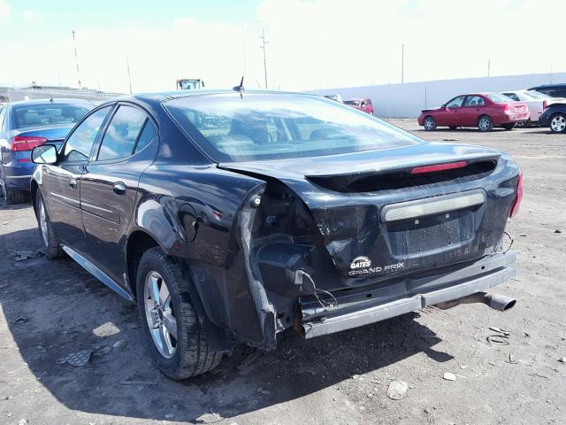 2G2WP552261187806 - 2006 PONTIAC GRAND PRIX BLACK photo 3