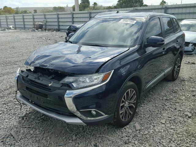 JA4AD3A31HZ010895 - 2017 MITSUBISHI OUTLANDER BLUE photo 2