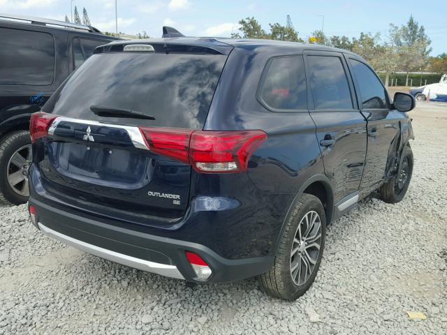 JA4AD3A31HZ010895 - 2017 MITSUBISHI OUTLANDER BLUE photo 4