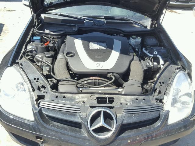 WDBWK54F37F138377 - 2007 MERCEDES-BENZ SLK 280 BLACK photo 7