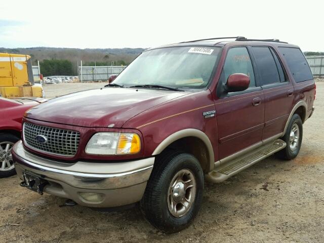 1FMPU18L71LA59601 - 2001 FORD EXPEDITION MAROON photo 2