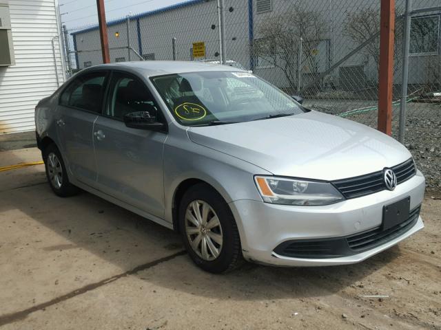 3VW1K7AJ0BM347288 - 2011 VOLKSWAGEN JETTA BASE ვერცხლისფერი ფოტო 1