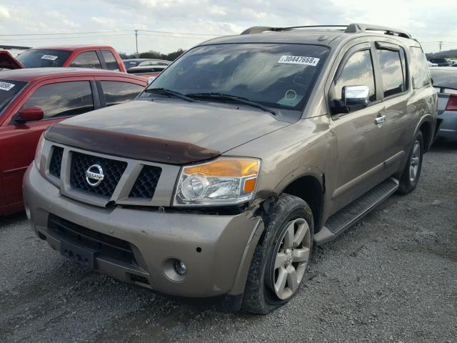 5N1BA08D48N600429 - 2008 NISSAN ARMADA SE SILVER photo 2