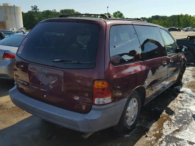 2FMZA514XYBA74681 - 2000 FORD WINDSTAR L BURGUNDY photo 4