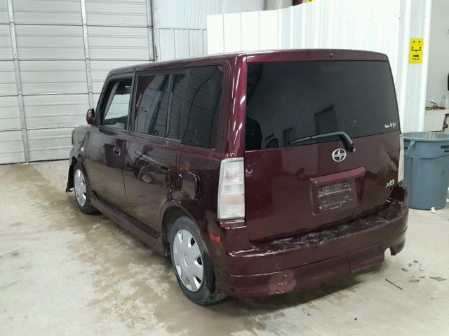 JTLKT334850180176 - 2005 TOYOTA SCION XB იასამნისფერი ფოტო 3
