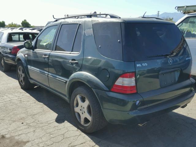 4JGAB74E2YA166048 - 2000 MERCEDES-BENZ ML 55 GREEN photo 3