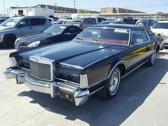 6Y89A806866 - 1976 LINCOLN MARK III BLACK photo 2