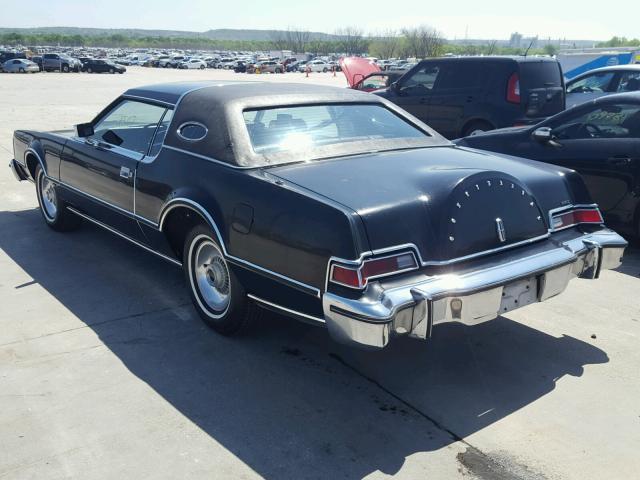 6Y89A806866 - 1976 LINCOLN MARK III BLACK photo 3