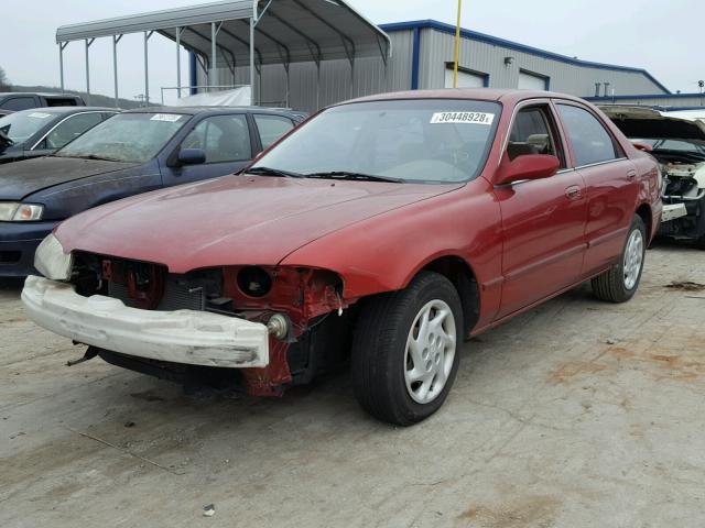 1YVGF22D7Y5116832 - 2000 MAZDA 626 ES RED photo 2