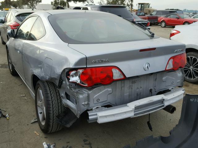 JH4DC53024S002844 - 2004 ACURA RSX SILVER photo 3