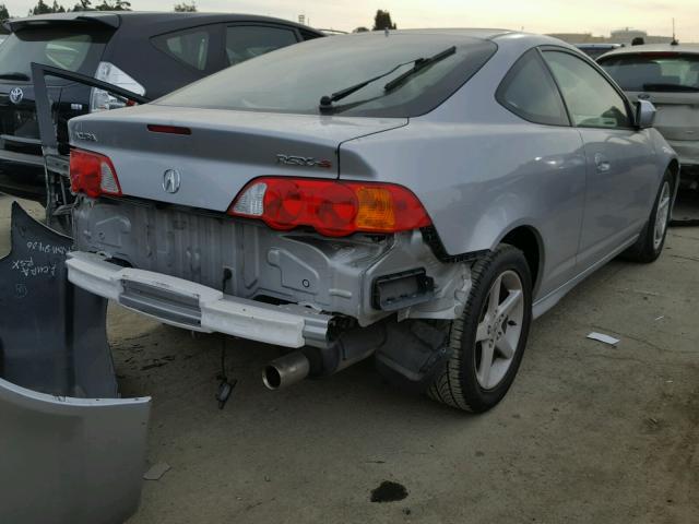 JH4DC53024S002844 - 2004 ACURA RSX SILVER photo 4