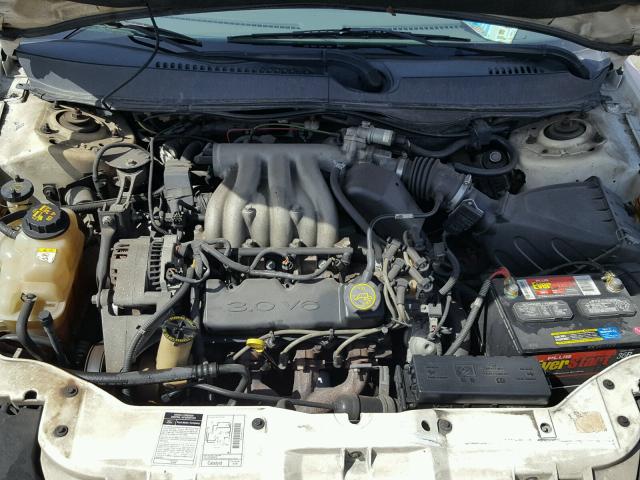 1FAFP5529YG195733 - 2000 FORD TAURUS SES WHITE photo 7