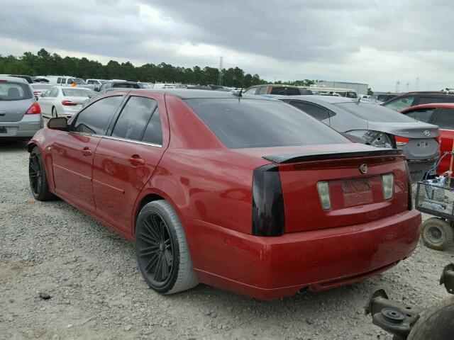 1G6DC67A750225374 - 2005 CADILLAC STS RED photo 3