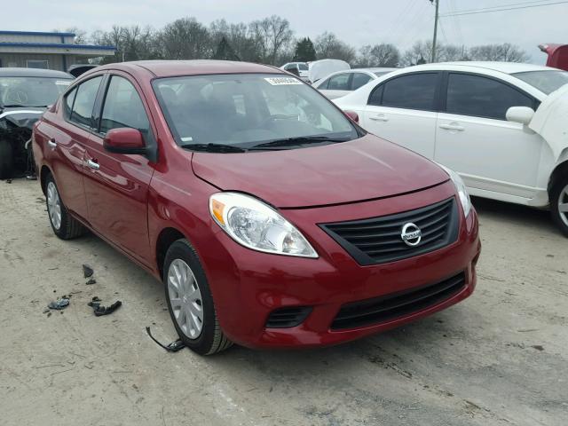 3N1CN7AP2EL807863 - 2014 NISSAN VERSA S RED photo 1