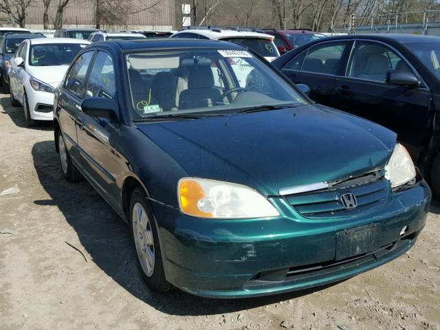 1HGES26721L066521 - 2001 HONDA CIVIC EX GREEN photo 1