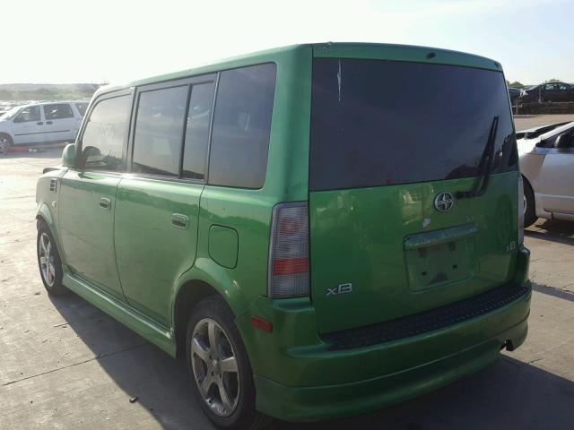 JTLKT324164066404 - 2006 TOYOTA SCION XB GREEN photo 3
